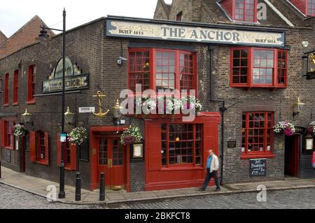 The Anchor Pub, Southbank, London, England Stockfoto