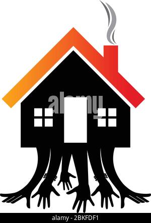 Logo für Balance Home Stock Vektor