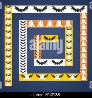 Happy Halloween Karte auf Hintergrund Vektor-Illustration Stock Vektor