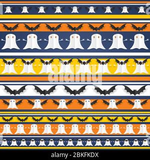 Happy Halloween Karte auf Hintergrund Vektor-Illustration Stock Vektor
