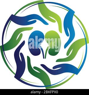 Nierenpflege-Logo Stock Vektor