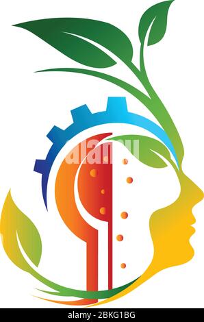 Logo mit vereinzeltem Hintergrund Stock Vektor