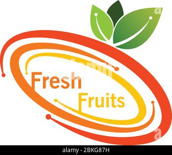 Logo für frisches Obst Stock Vektor
