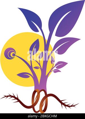 Baum-logo Stock Vektor
