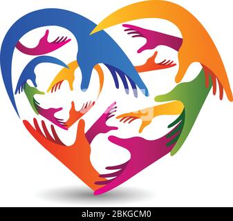 Love Hands-Logo Stock Vektor