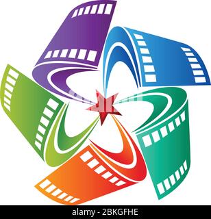 Film Star-Logo Stock Vektor