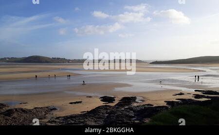 Hawker's Cove bei Ebbe, in der Nähe von Padstow - Cornwall, Großbritannien Stockfoto