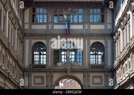 Uffizien, primäres Kunstmuseum von Florenz. Toskana, Italien Stockfoto