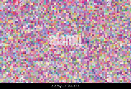 Abstrakter quadratischer Pixel Mosaik Hintergrund. Abstrakter Kunsthintergrund Stock Vektor