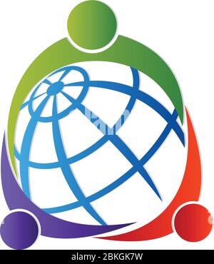 Logo von Around World Stock Vektor