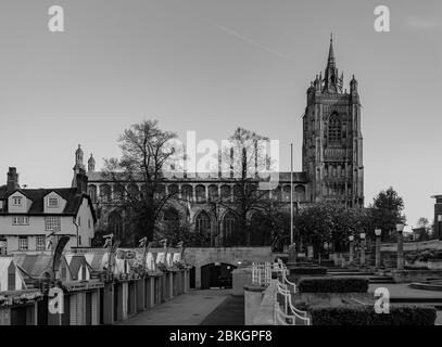 Norwich Market und St Peter Mancroft, Hay Hill, Norfolk, Stockfoto