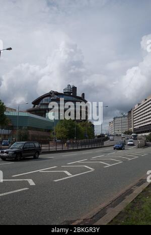 Postmoderne postmoderne Ikone Architektur Landmark Hammersmith Ark 201 Talgarth Road, Hammersmith, London, W6 von Ralph Erskine Vernon Gracie Stockfoto