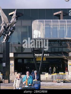 1991, dann brandneues Terminalgebäude, Birmingham Airport, West Midlands, England