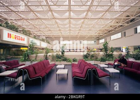 1991, dann brandneues Terminalgebäude, Birmingham Airport, West Midlands, England 1991, dann brandneues Terminalgebäude, Birmingham Airport, West Midlands, England
