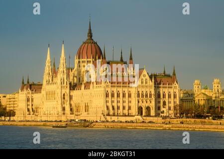 Ungarische Parlamentsgebäude, Budapest, Zentralungarn, Ungarn Stockfoto