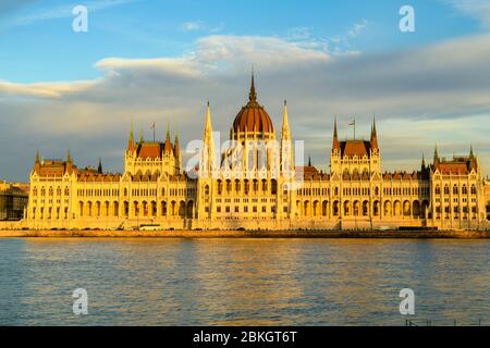 Ungarische Parlamentsgebäude, Budapest, Zentralungarn, Ungarn Stockfoto