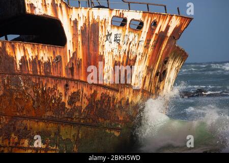 Meisho Maru 38 Schiffswrack von Cape Agulhas, Südafrika. Stockfoto