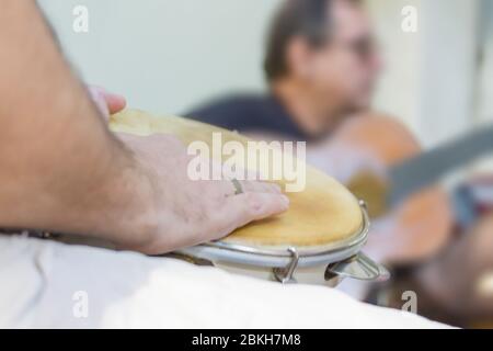 Samba ist Teil der Carioca Kultur und eines der traditionsreichsten Stadt samba Kreise in Rio de Janeiro Stockfoto