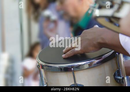 Samba ist Teil der Carioca Kultur und eines der traditionsreichsten Stadt samba Kreise in Rio de Janeiro Stockfoto