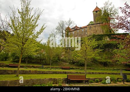 Blick auf Schloss Elgersburg in Elgersburg in Thüringen Stockfoto