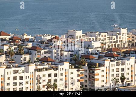 Marokko, Region Souss-Massa, Agadir, Panorama der Stadt vom alten Kasbah Hügel (oder Agadir Oufella) Stockfoto