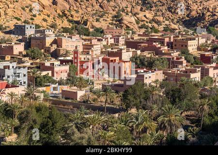 Marokko, Region Souss-Massa, Umgebung von Tafraoute Stockfoto