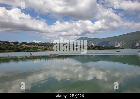 Frankreich, Savoie, vor Savoyard Land, Aiguebelette See Stockfoto