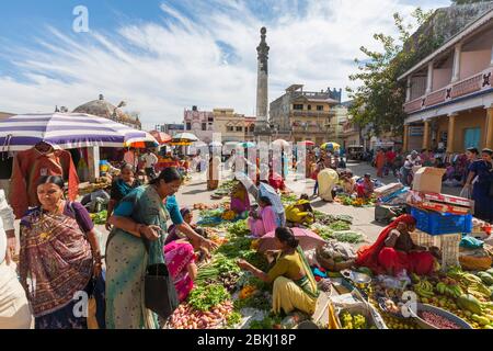 Indien, Daman und Diu Territory, Diu District, Gemüsemarkt Stockfoto