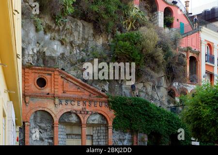 Frankreich, Alpes Maritimes, Nizza, Burghügel, Bellanda Turm wurde im Jahre 1826 errichtet Stockfoto