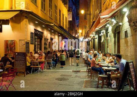 Frankreich, Alpes-Maritimes, Nizza, Altstadt, Rue de la Prefecture Stockfoto