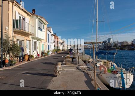 Frankreich, Herault, Sete, Point Courte Bezirk, Fischerhafen Stockfoto