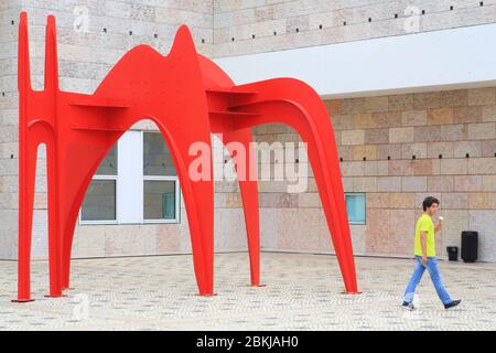Portugal, Lissabon, Belém, Belém Kulturzentrum, Berardo Museum (Museu Colecção Berardo), Skulptur von Alexander Calder Stockfoto