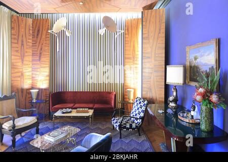 Portugal, Lissabon, Avenida da Liberdade, Valverde Hotel, Luxushotel 2014 eröffnet, Lobby Stockfoto