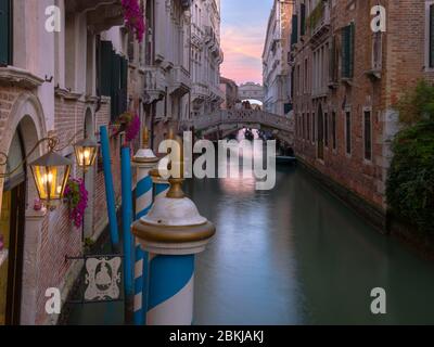 Italien, Venetien, Venedig, Liste als Weltkulturerbe der UNESCO, Cannaregio, Seufzerbrücke Stockfoto