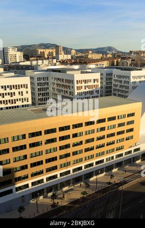 Frankreich, Bouches du Rhone, Marseille, 2. Arrondissement, Euromediterraner Raum, La Joliette Bezirk, Euromed Centre, Astrolabe Stockfoto