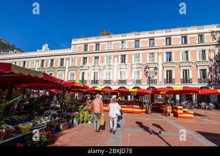 Fürstentum von Monaco, Monaco, Place d ' Armes, Condamine Markt Stockfoto