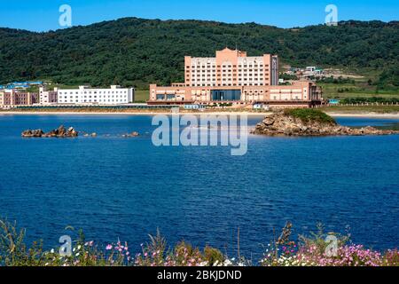 Nordkorea, Rason Special Economic Zone, Pipha Island, Imperial Hotel und Casino Stockfoto