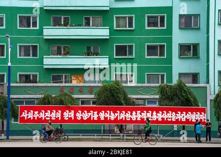 Nordkorea, Chongjin die zweitgrößte Stadt des Landes Stockfoto