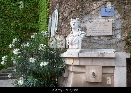 Frankreich, Var, Villecroze, Marianne Büste, Symbolfigur der Französischen Republik Stockfoto