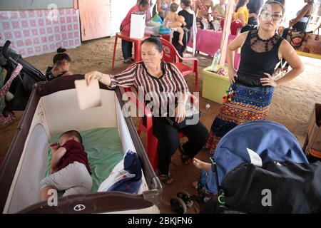 Frankreich, Guayana, Javouhey, Hmong Neujahr Stockfoto