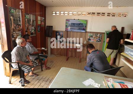 Frankreich, Guayana, Javouhey, Hmong Cafe Stockfoto