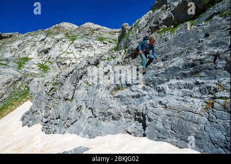 Spanien, Aragon, Comarque de Sobrarbe, Provinz Huesca, Nationalpark Ordesa und Monte Perdido, eingetragen Welterbe von UNESCO, Torla Stockfoto