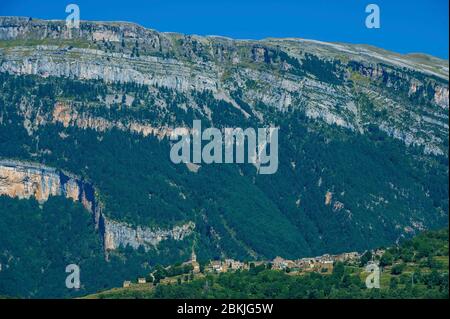 Spanien, Aragon, Comarque de Sobrarbe, Provinz Huesca, Puertolas Stockfoto