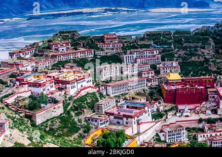 China, Zentraltibet, Ü Tsang, Dagzé County, Ganden Kloster Stockfoto