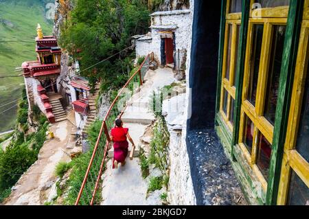 China, Zentraltibet, Ü Tsang, Dagze County, Drak Yerpa Einsiedelei Stockfoto