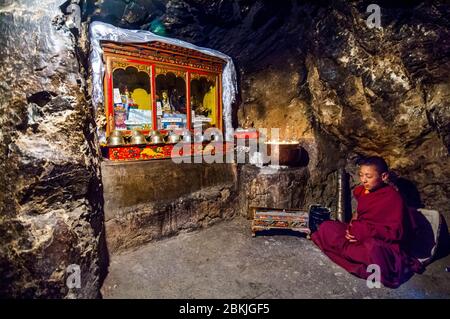 China, Zentraltibet, Ü Tsang, Dagze County, Drak Yerpa Einsiedelei Stockfoto