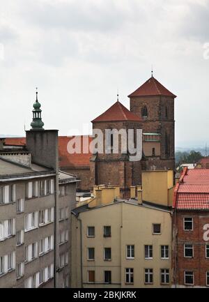 Kirche der Himmelfahrt der Jungfrau Maria in Klodzko. Polen Stockfoto