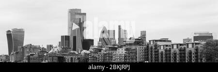 Panoramablick Auf Southbank Stockfoto