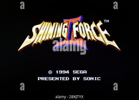 Shining Force II 2 - Sega Genesis Mega Drive - nur zur redaktionellen Verwendung Stockfoto