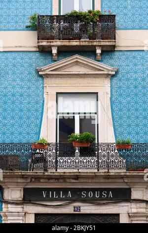 Villa Sousa im Stadtteil Graca, Lissabon, Portugal, Europa Stockfoto